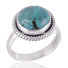 Very Pretty 925 Sterling Silver & Natural Tibetan Turquoise Birthstone Jewelry